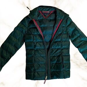 Tommy Hilfiger Women's Green Puffer Jacket
